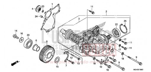 SIDE GEAR CASE VFR1200XDC de 2012